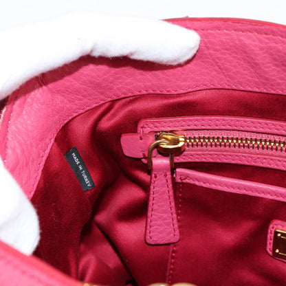Miu Miu Vitello, Pink, Leather, tote
