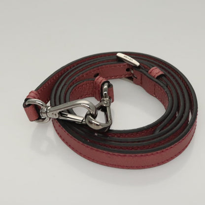 Prada Twin Pocket, Burgundy, Leather, handbag