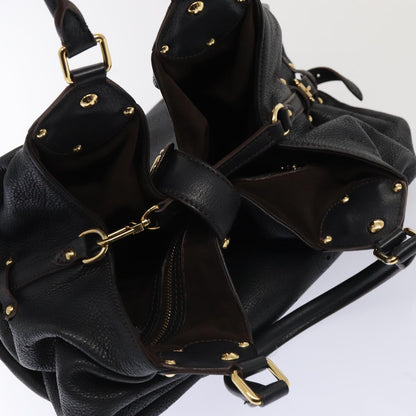 Louis Vuitton XL, Black, Leather, handbag