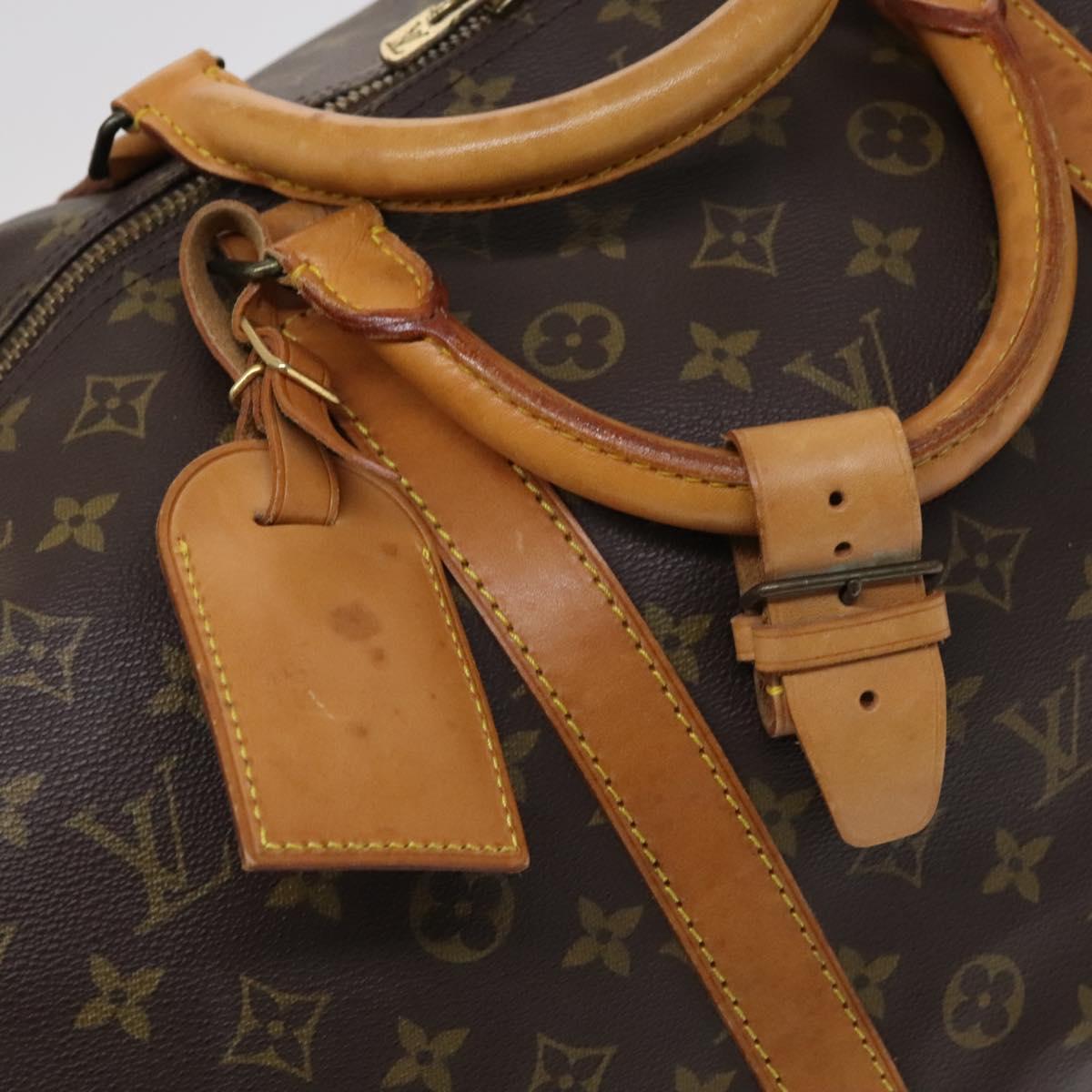 Louis Vuitton Keepall 60, Brown, Canvas, travel