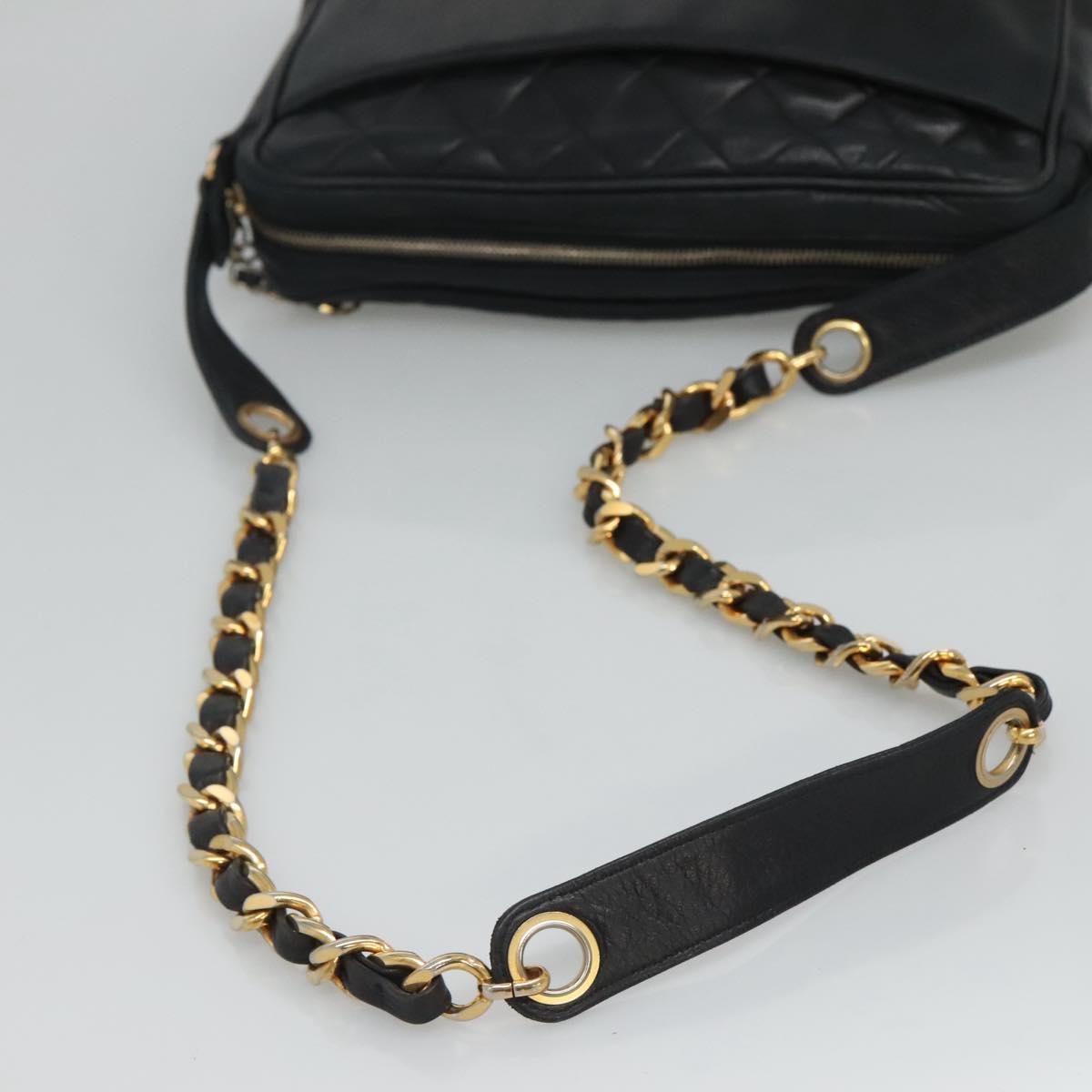 Chanel Camera, Black, Leather, shoulder