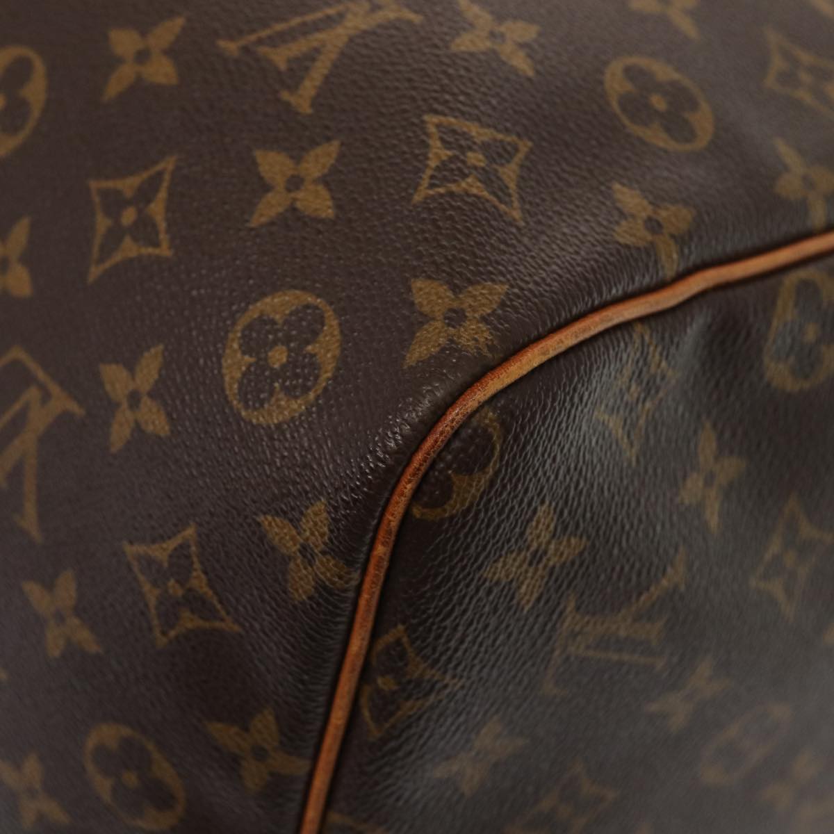 Louis Vuitton Keepall 60, Brown, Canvas, travel