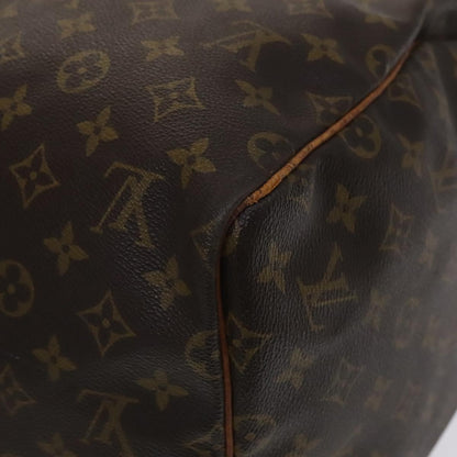 Louis Vuitton Keepall 55, Brown, Canvas, travel