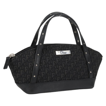 Dior Diorissimo, Black, "CANVAS, LEATHER", handbag