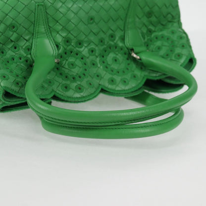 Bottega Veneta Intrecciato, Green, Leather, handbag