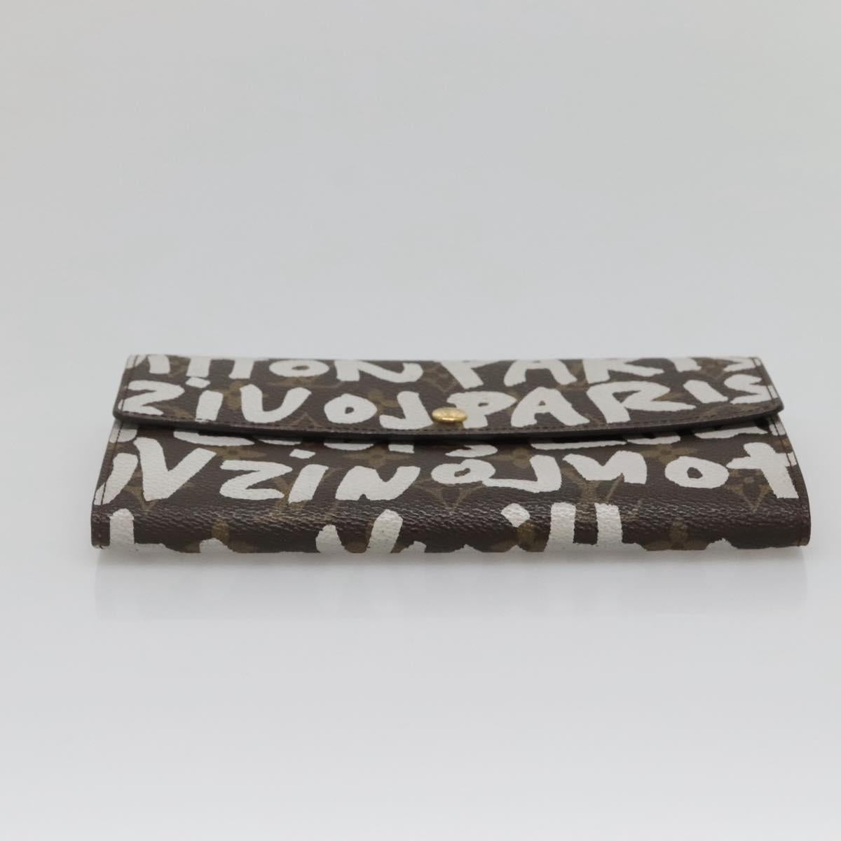 Louis Vuitton Porte Monnaie Credit, Brown, Canvas, wallet