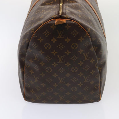 Louis Vuitton Keepall 60, Brown, Canvas, travel