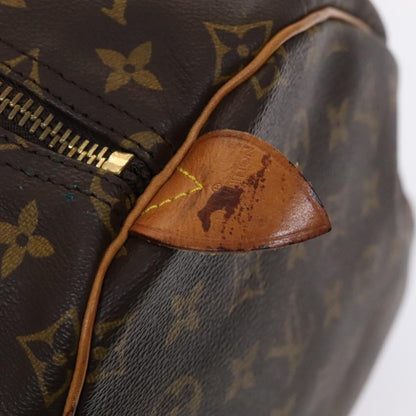 Louis Vuitton Keepall 55, Brown, Canvas, travel