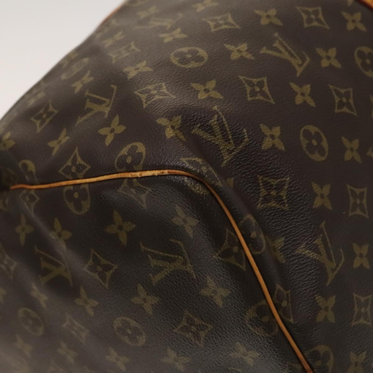 Louis Vuitton Keepall 55, Brown, Canvas, travel