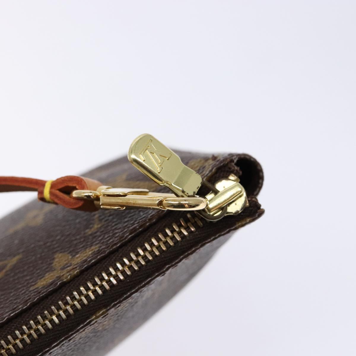 Louis Vuitton Pochette Accessoire, Brown, Canvas, clutch