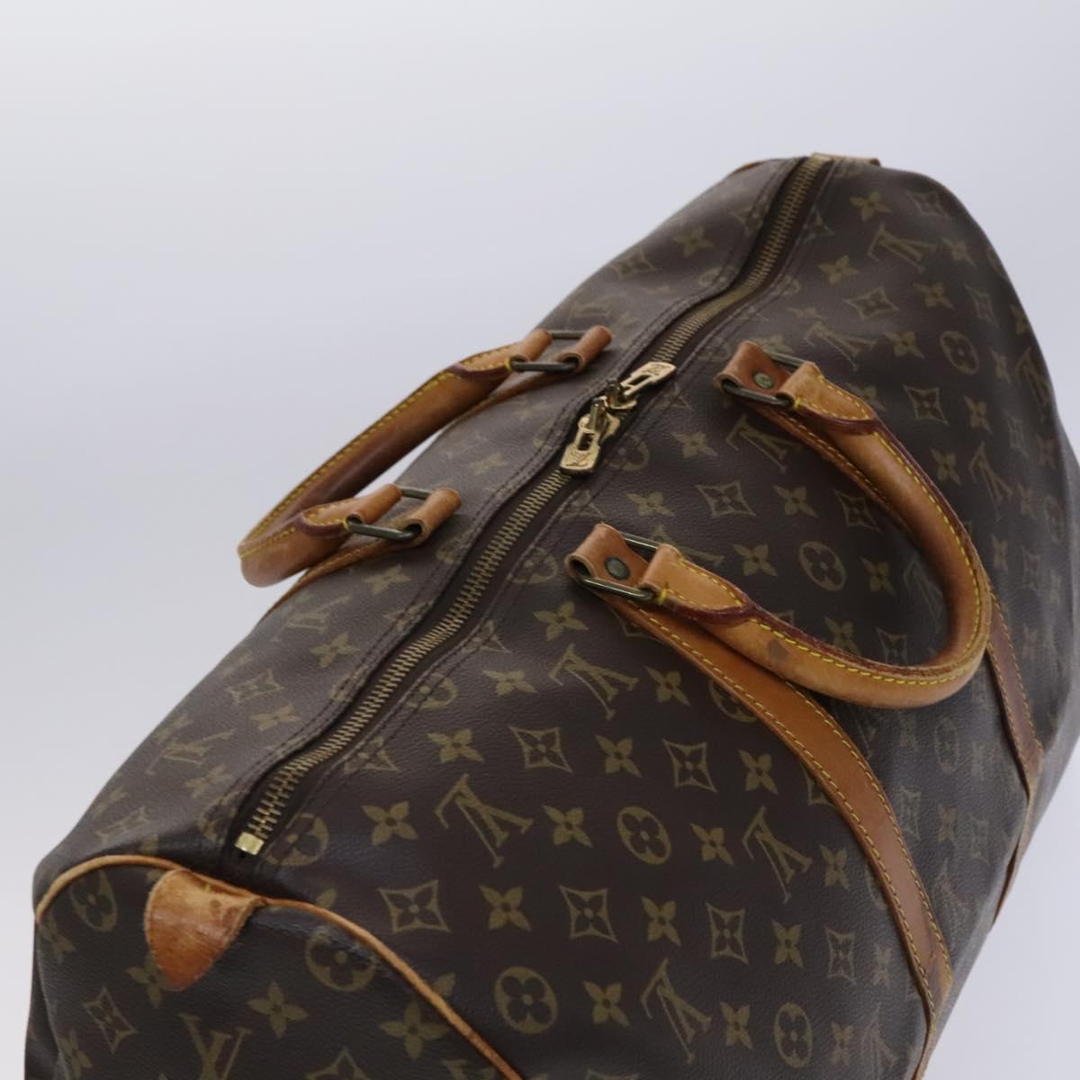 Louis Vuitton Keepall 50, Brown, Canvas, travel