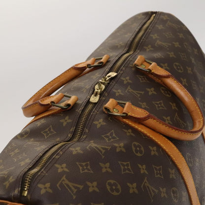 Louis Vuitton Keepall 55, Brown, Canvas, travel
