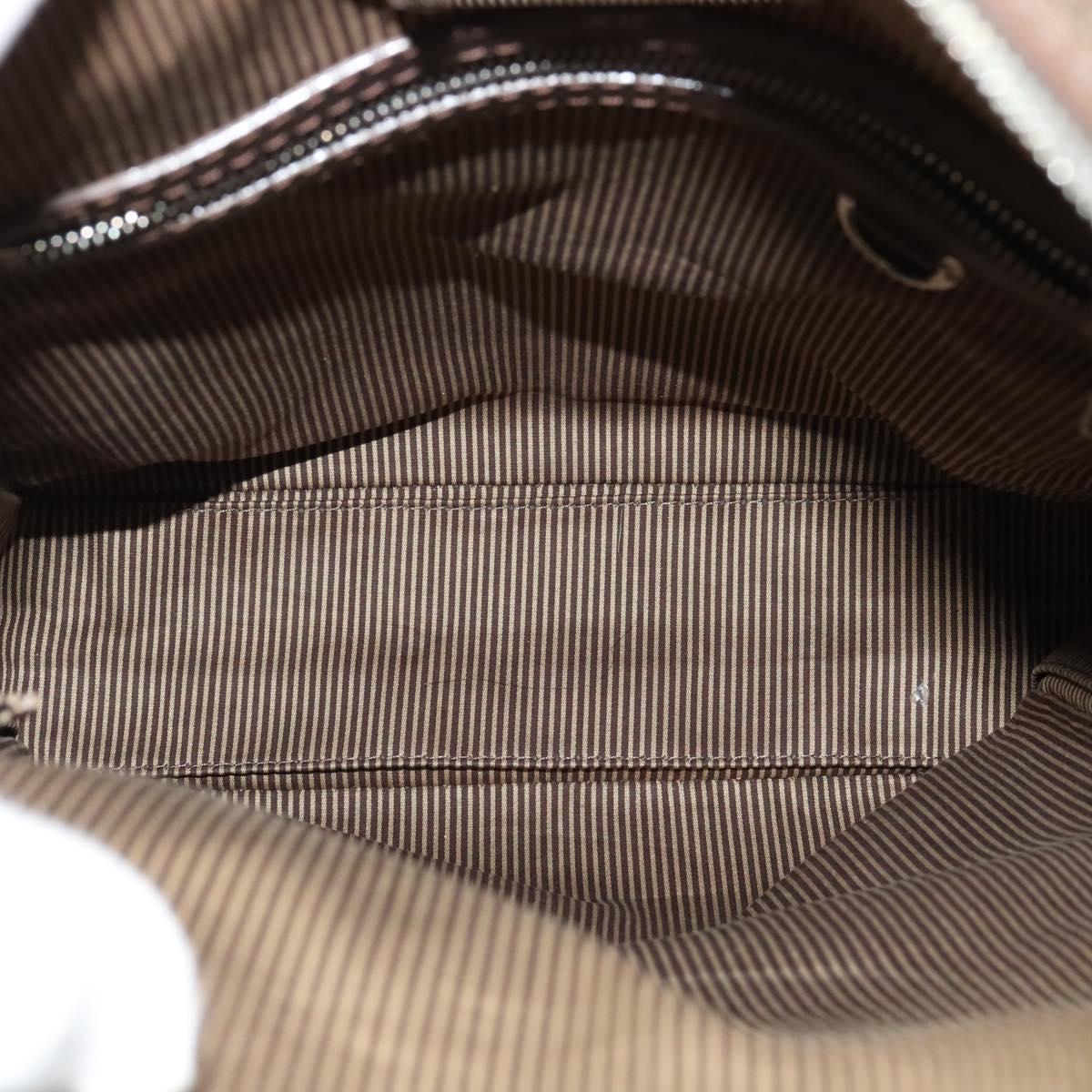 Louis Vuitton Bequia, Brown, Leather, handbag