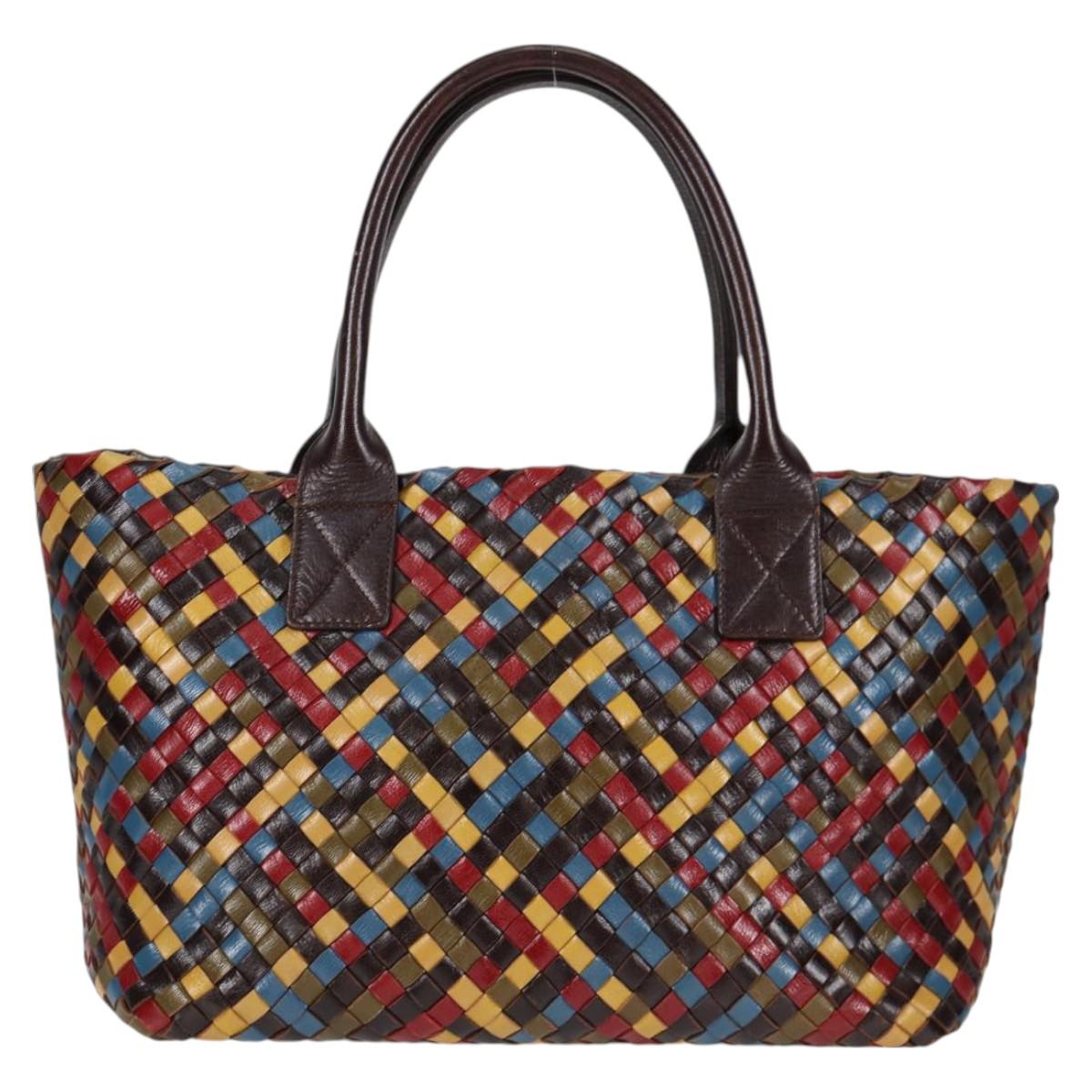 Bottega Veneta Intrecciato, Brown, Leather, tote