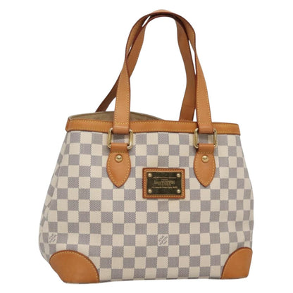 Louis Vuitton Hampstead, White, Canvas, tote