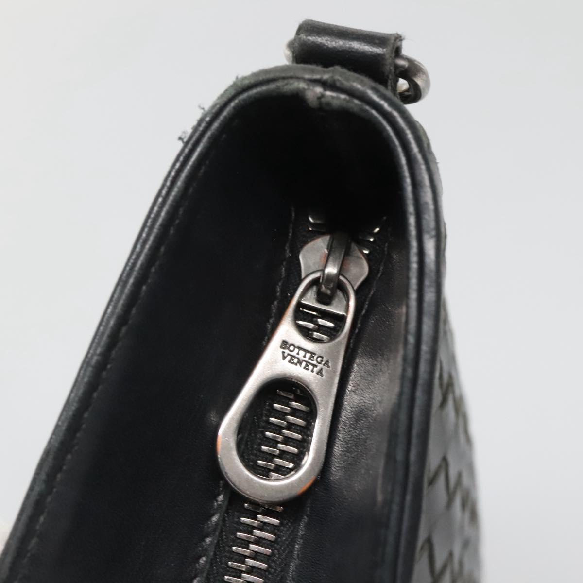 Bottega Veneta Intrecciato, Black, Leather, shoulder