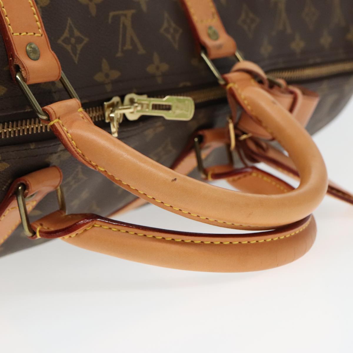 Louis Vuitton Keepall 60, Brown, Canvas, travel