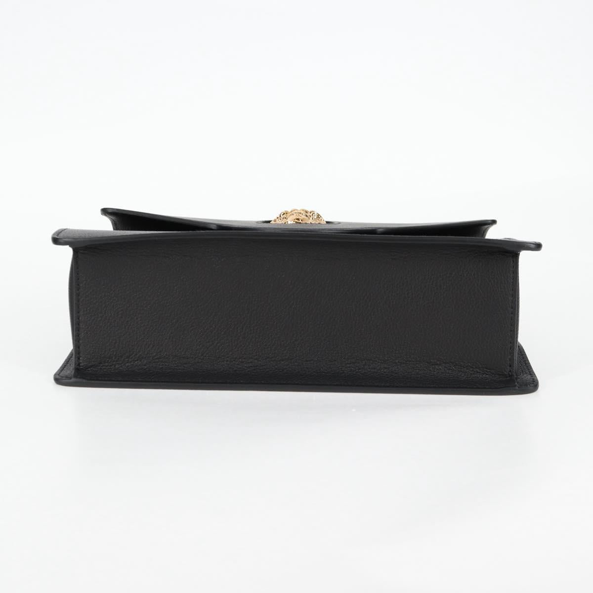 Versace Medusa, Black, Leather, handbag