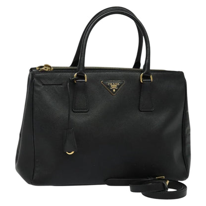 Prada Galleria, Black, Leather, handbag
