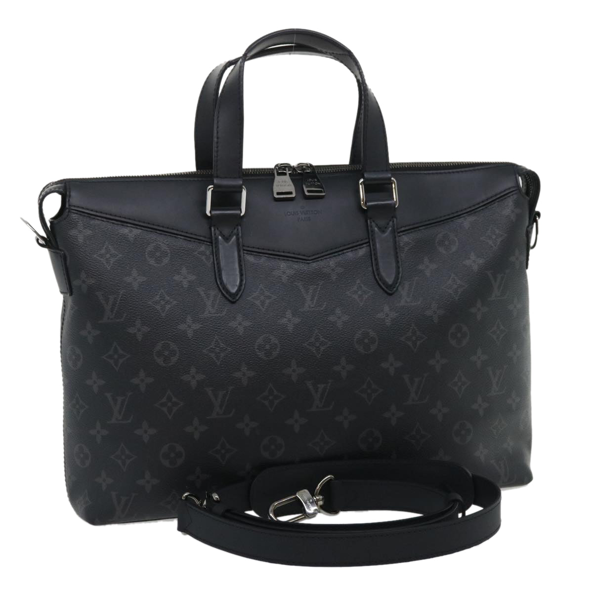 Louis Vuitton Explorer Tote Monogram Eclipse Canvas, BLACK, CANVAS, Tote bag