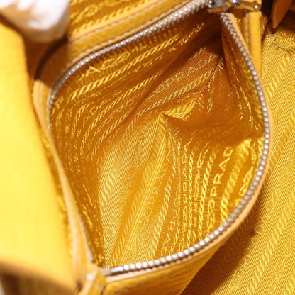 Prada, Yellow, Leather, handbag