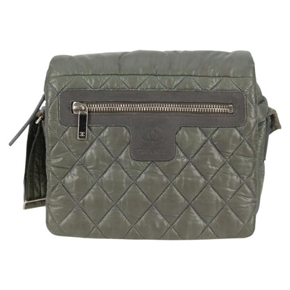 Chanel Coco Cocoon, Khaki, NYLON, shoulder