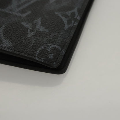 Louis Vuitton Brazza, Black, Canvas, wallet