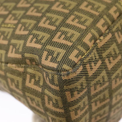 Fendi Zucchino, Khaki, Canvas, handbag