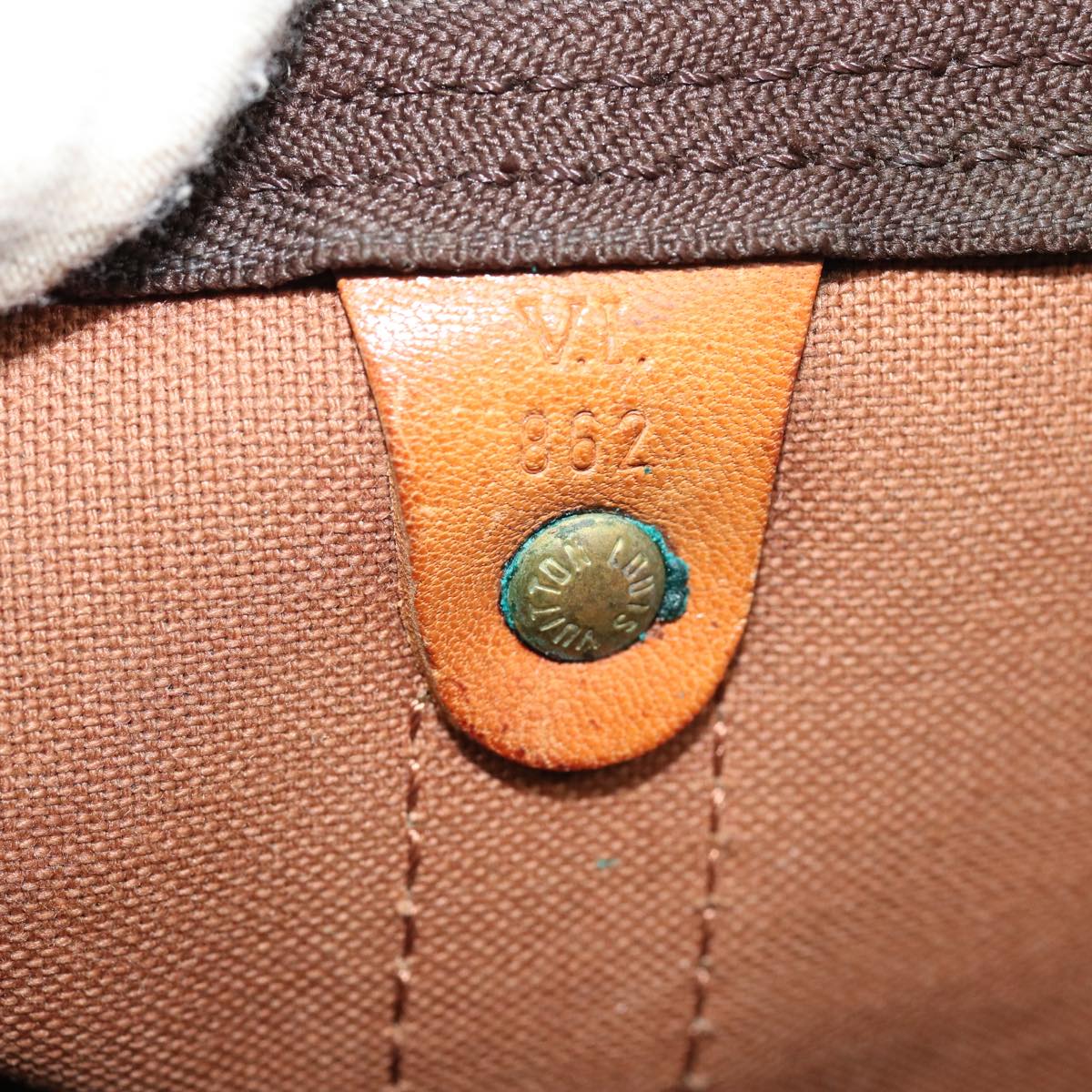 Louis Vuitton Keepall 60, Brown, Canvas, travel