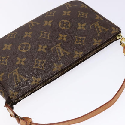 Louis Vuitton Pochette Accessoire, Brown, Canvas, clutch