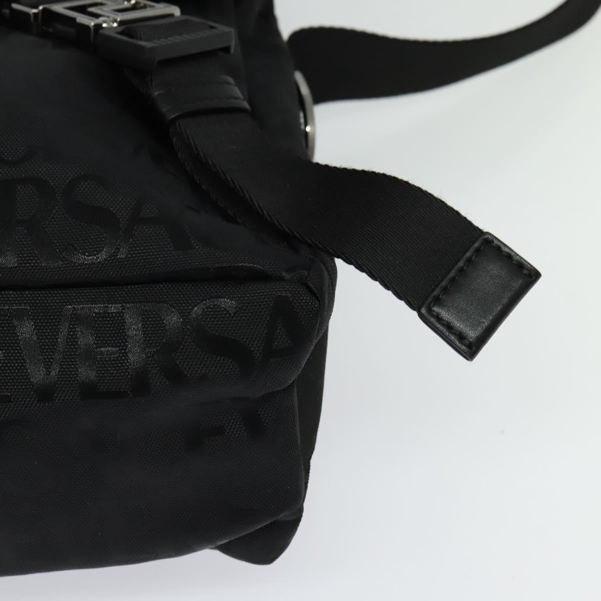 Versace, Black, Canvas, shoulder