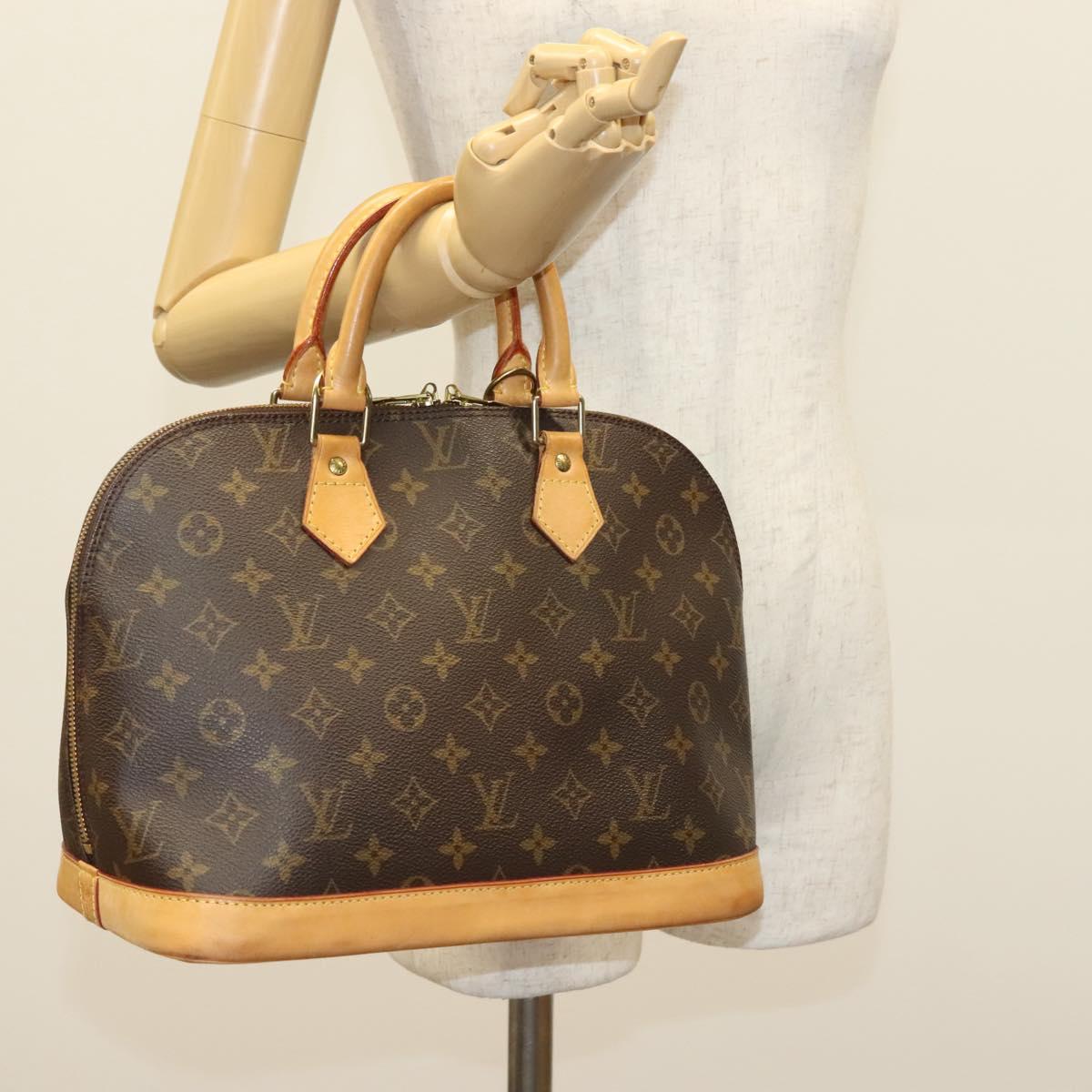 Louis Vuitton Alma, Brown, Canvas, handbag