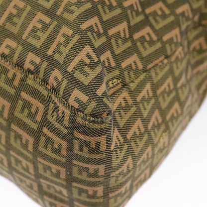 Fendi Zucchino, Khaki, Canvas, handbag