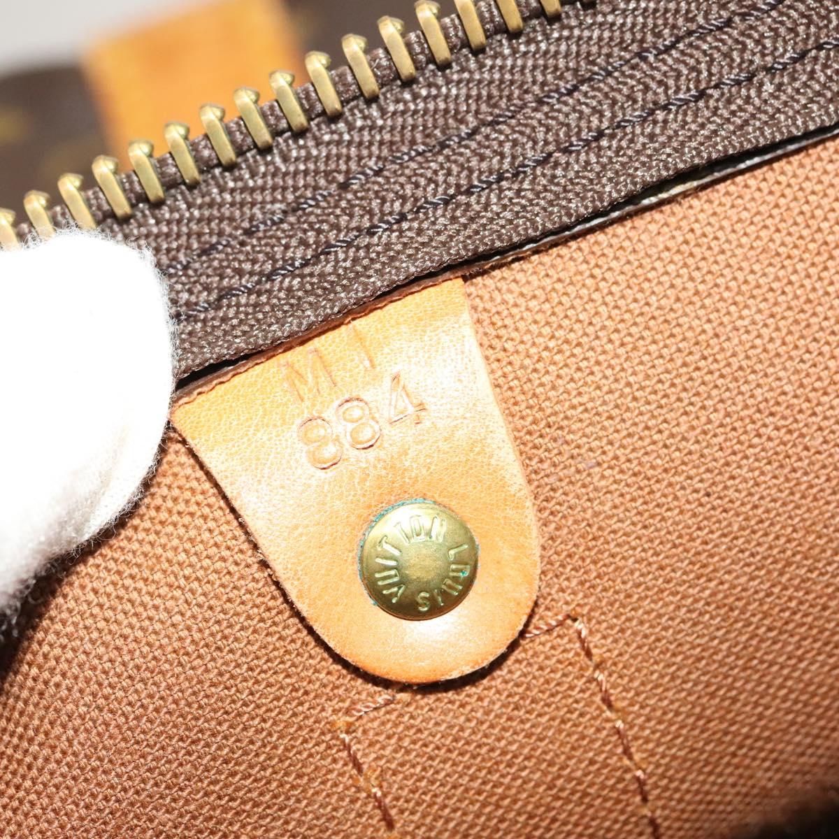 Louis Vuitton Keepall 55, Brown, Canvas, travel