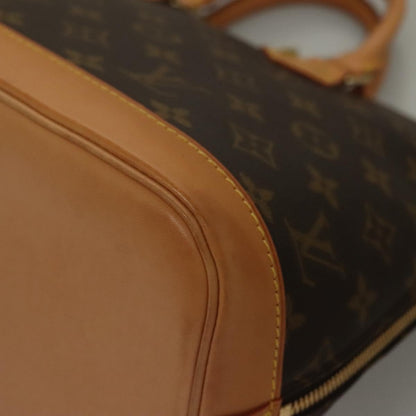 Louis Vuitton Alma, Brown, Canvas, handbag