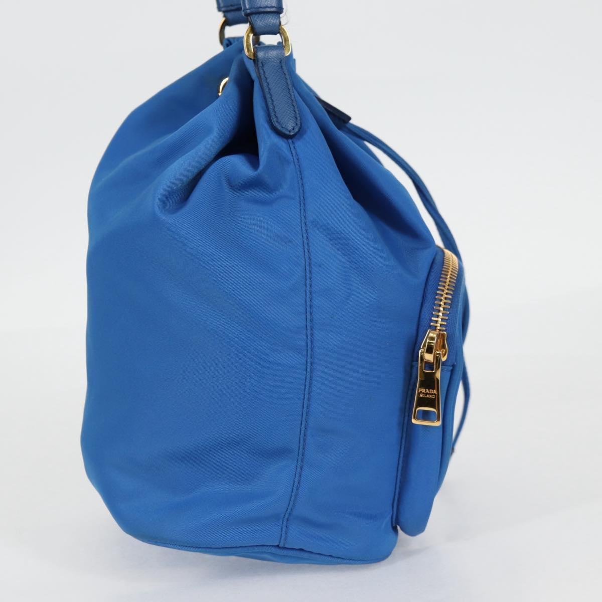 Prada Bucket bag, Blue, NYLON, handbag