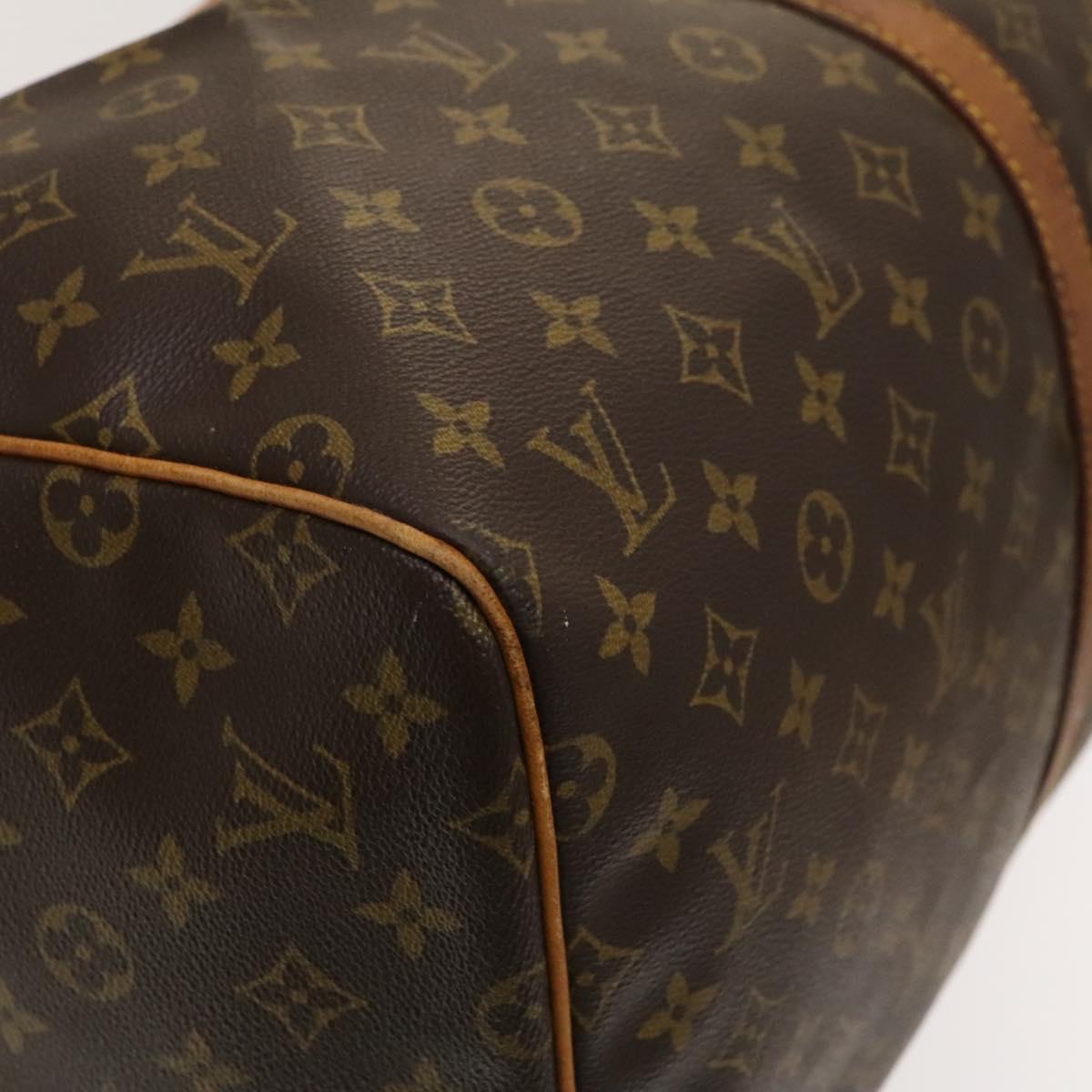 Louis Vuitton Keepall 55, Brown, Canvas, travel