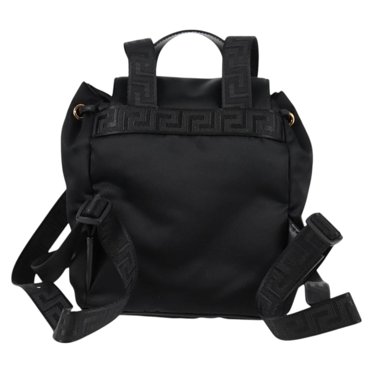 Versace Medusa, Black, NYLON, backpack