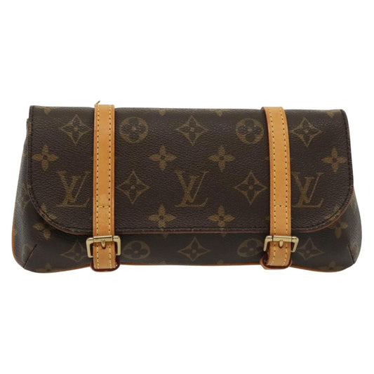 Louis Vuitton Marelle, Brown, Canvas, clutch