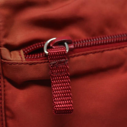 Prada Tessuto, Red, Canvas, shoulder
