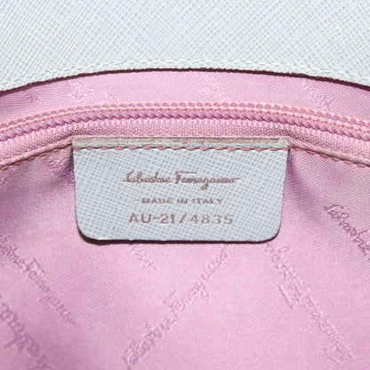 Salvatore Ferragamo Gancini, Blue, Leather, shoulder