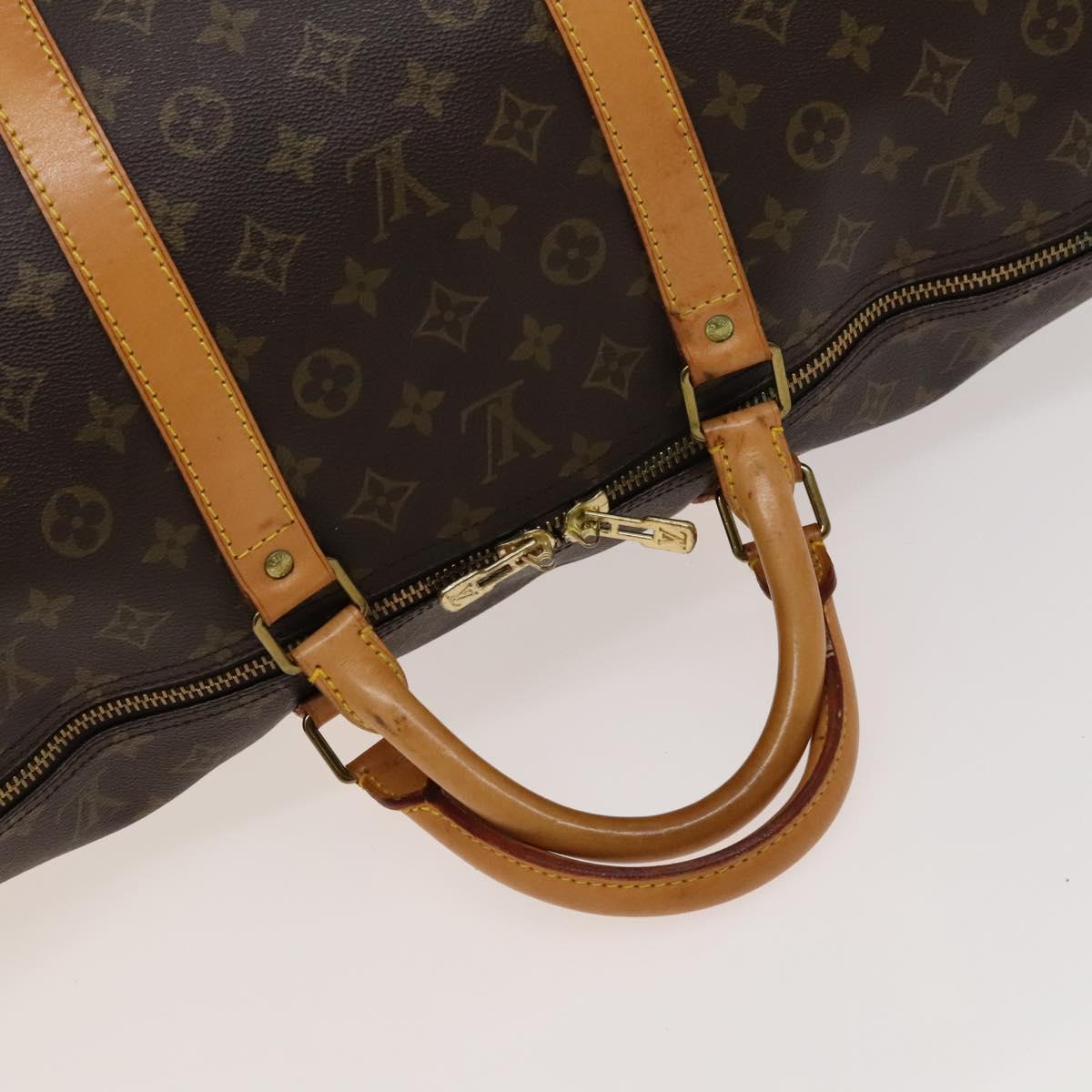 Louis Vuitton Keepall 60, Brown, Canvas, travel