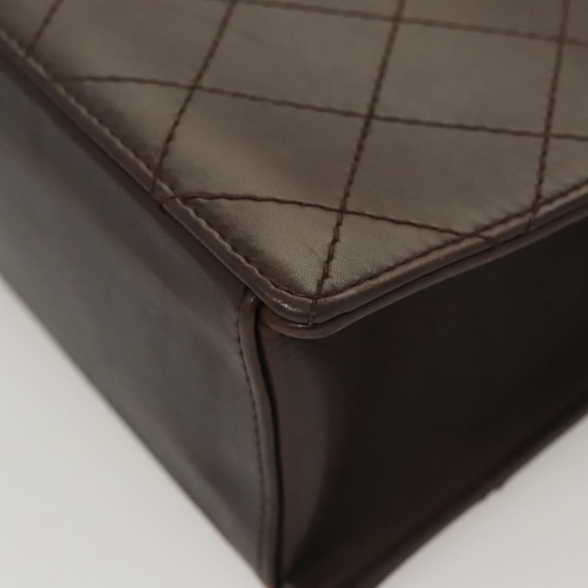 Chanel Coco Mark, Brown, Leather, handbag