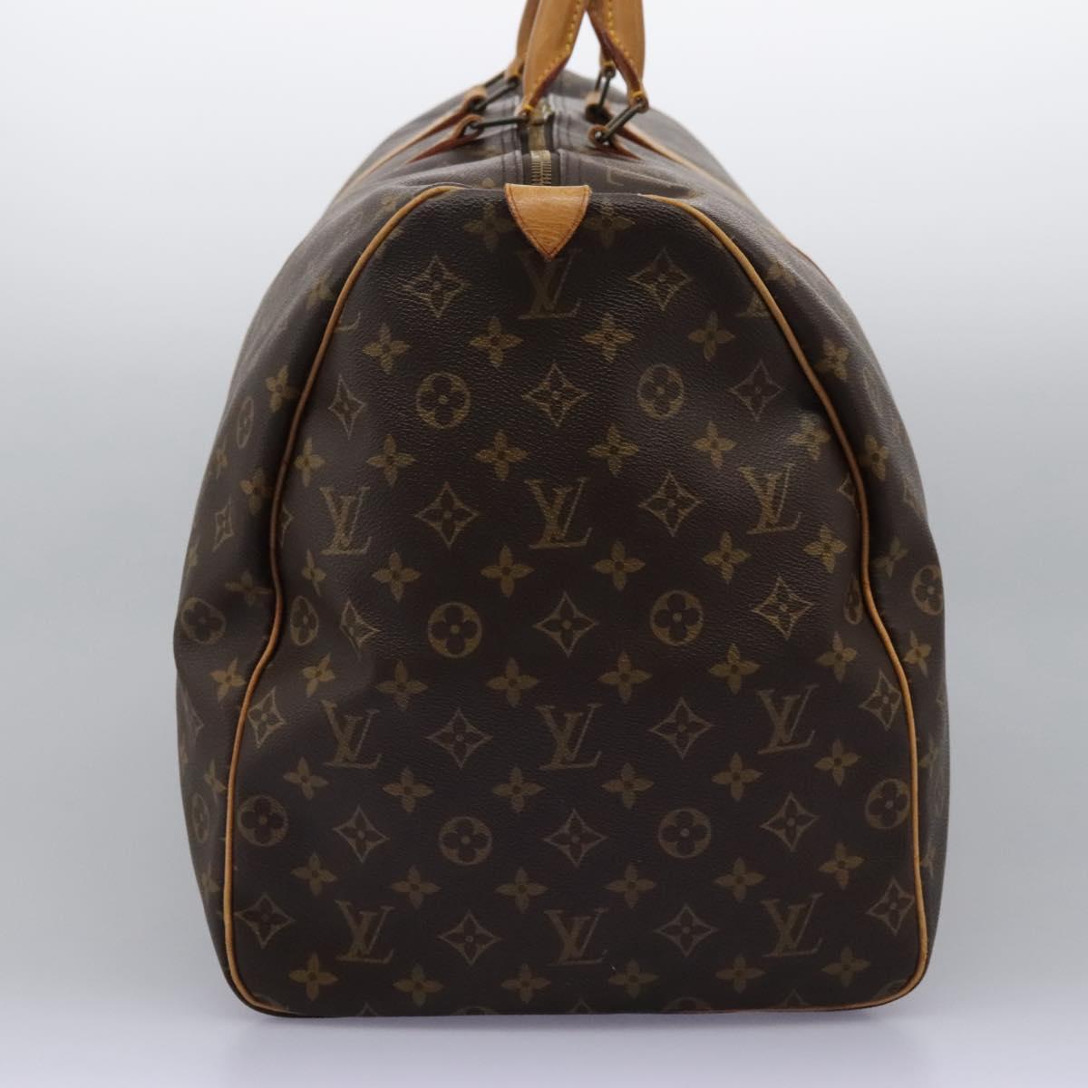 Louis Vuitton Keepall 60, Brown, Canvas, travel