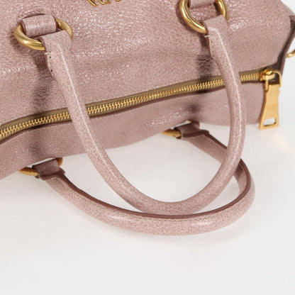Prada Vitello, Pink, Leather, handbag