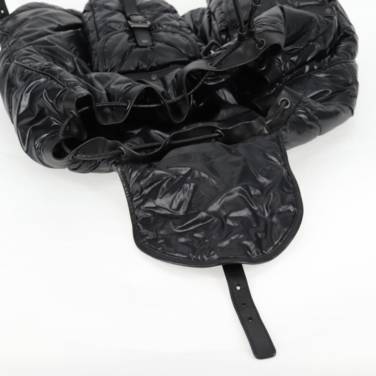 Bottega Veneta Spinnaker, Black, NYLON, backpack