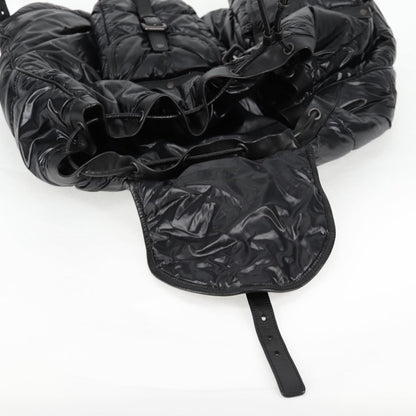 Bottega Veneta Spinnaker, Black, NYLON, backpack