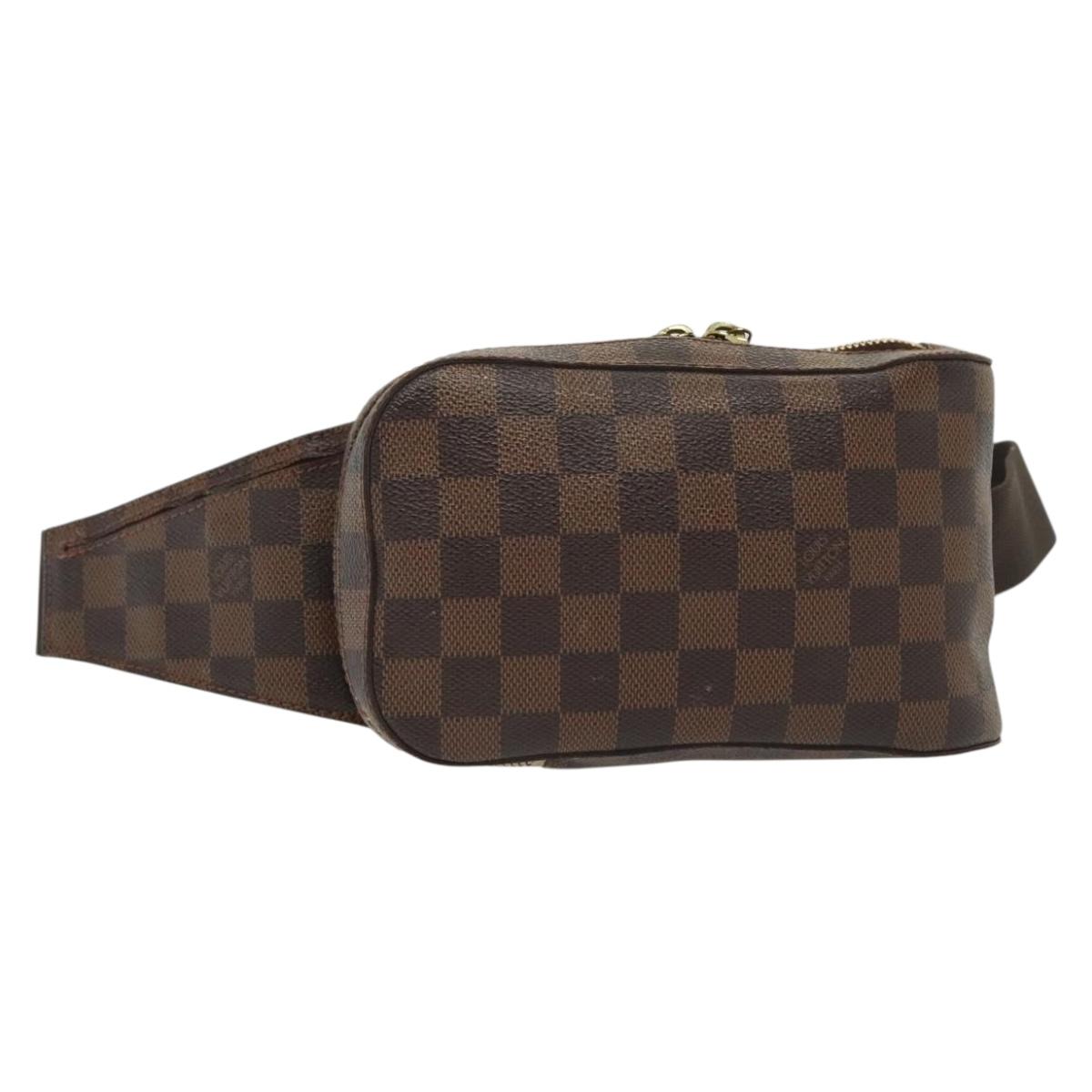 Louis Vuitton Geronimos, Brown, Canvas, clutch