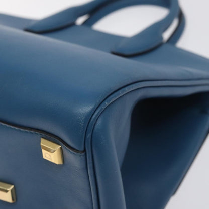 Salvatore Ferragamo Studio, Blue, Leather, handbag