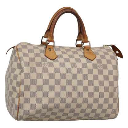Louis Vuitton Speedy 30, White, Canvas, handbag